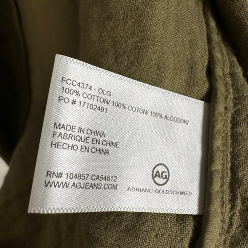 AG‎ Adriano Goldschmeid Size Small Boho Maura Oversized Jacket in Olive Grove - Picture 10 of 15